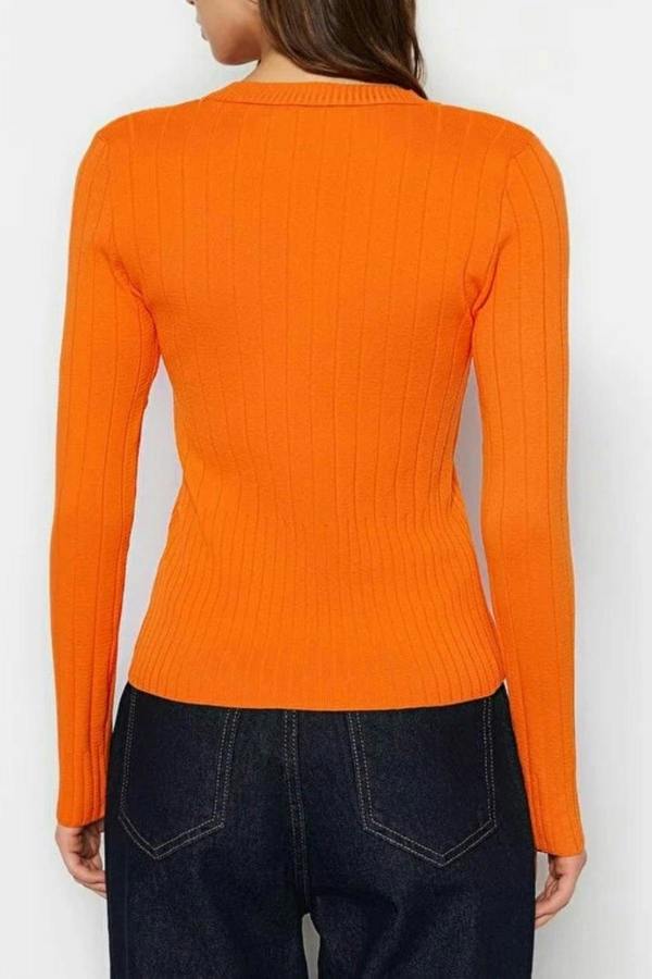 WOVCOR Basic Crew Neck Knit Sweater