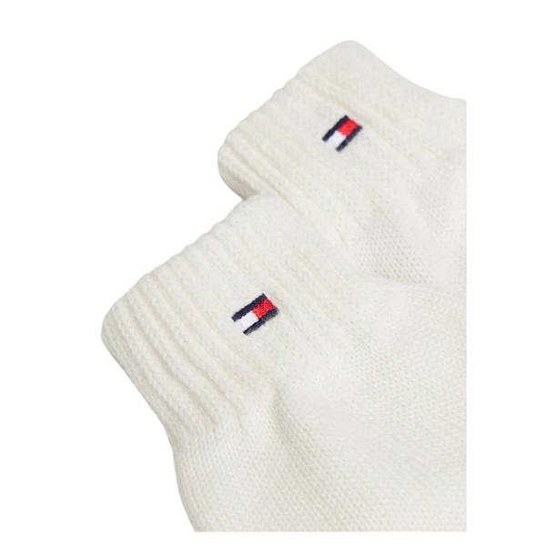 Tommy Hilfiger Childrens/Kids Knitted Flag Logo Gloves - White - 