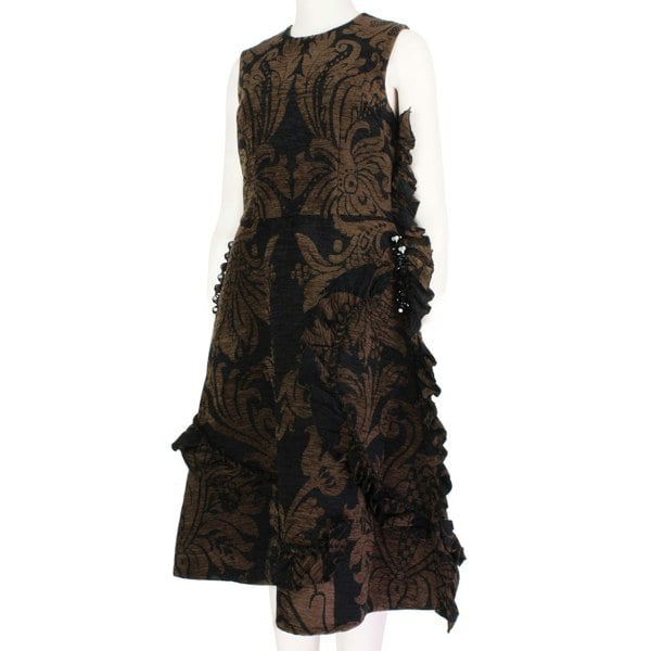 Simone Rocha runway collection chenille tapestry dress