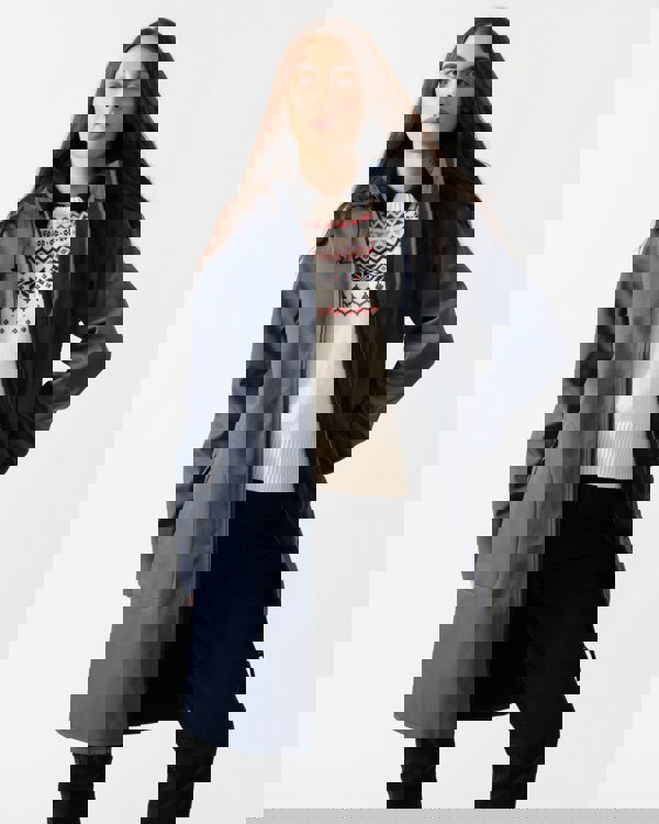 Ilse Jacobsen Rain Womens A-Line Softshell Raincoat - Ombre Blue 604