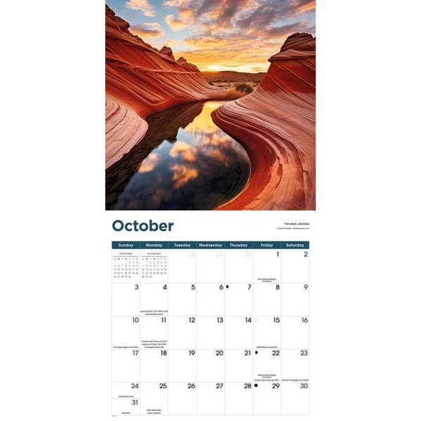 National Wonders Calendar 2027, Wall Calendars, Month To View, Natural World, Gift