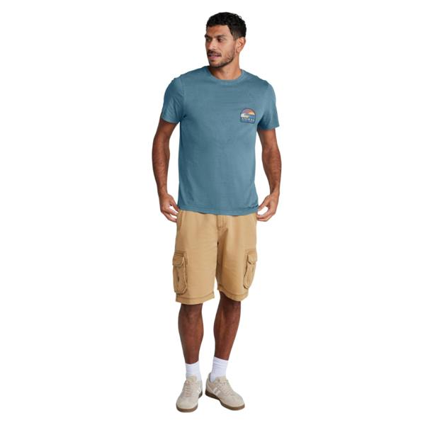 Animal Mens Jacob Organic Cotton T-Shirt - Corn Blue - 