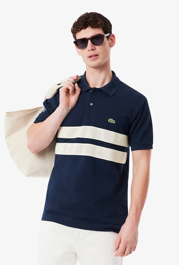 Lacoste Men's French Made Classic Fit L.12.12 Polo Shirt - Navy