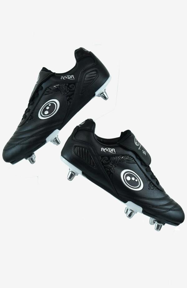 Razor Junior Rugby Boots – Lightweight 6-Stud Lace-Up - Optimum
