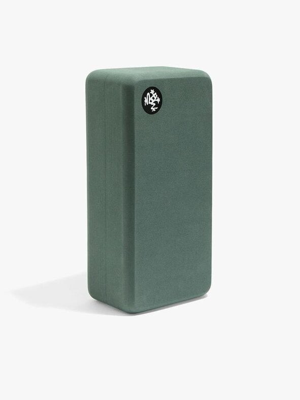 Manduka Lean Recycled Foam Yoga Block - Sage