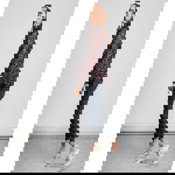 Great Plains Highland Floral Tassle Womens Blouse