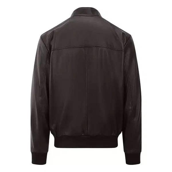 PRIMEHIDE Men’s Brown Leather Bomber Jacket – Jack