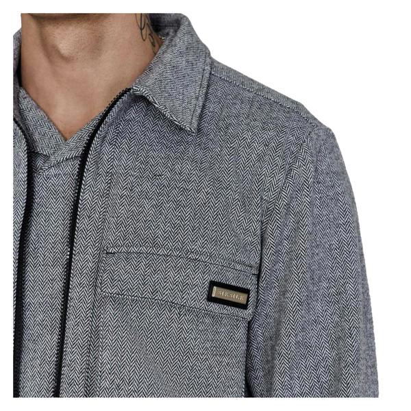 SikSilk Mens Overshirt - Grey - 