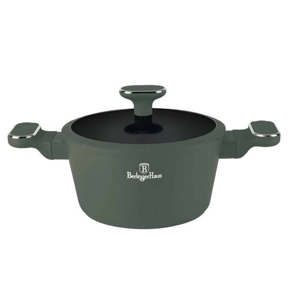 Berlinger Haus Casserole with lid, 24 cm Berlinger Haus BH8201 Matte Green