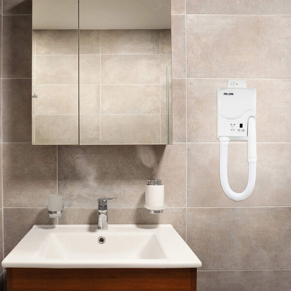 ProWashroom MYLEK Digital Body & Hair Dryers Wall-Mounted Hair Dryer with Shaver Sockets 5 Heat Settings