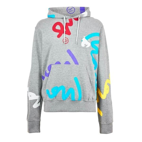 Money Mens Graphic Print Hoodie - Grey - 