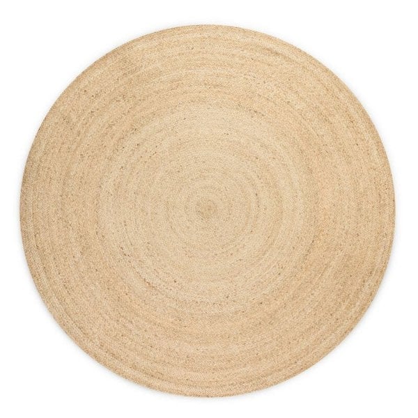 Jute Braided Round Rangpur Natural Rug