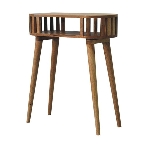Wyld Haus Kailua Slated Mango Wood Open Console Table