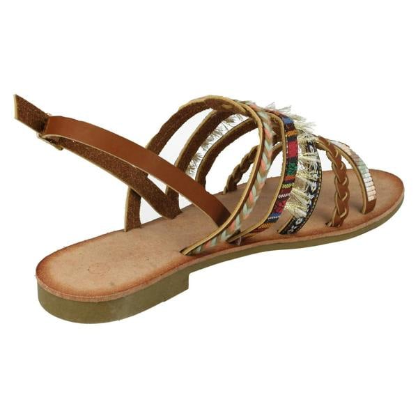 Savannah Ladies Savannah Braided Slingback Sandals