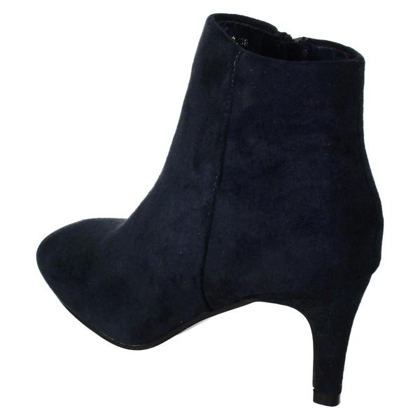Ladies Collection High Heel Ankle Boots with Zip Fastening F51236
