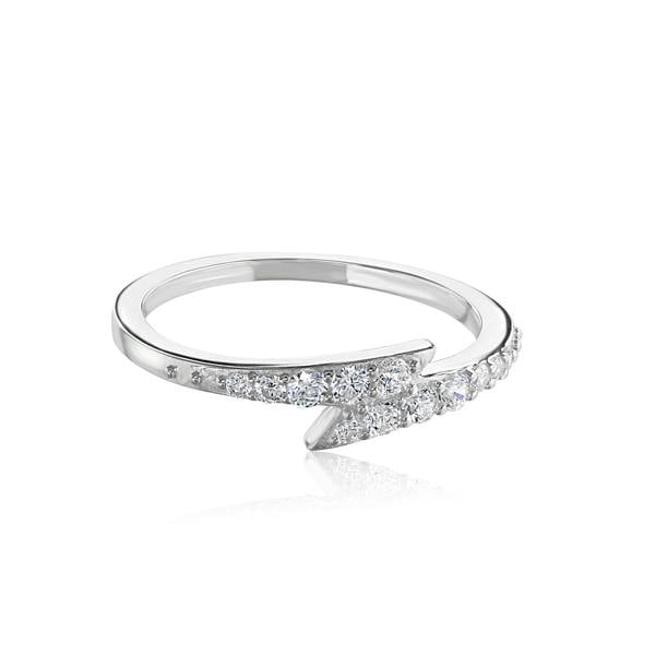 The Carat Shop Harry Potter sterling silver Deathly Hallows Ring with crystal Elements  small (J)