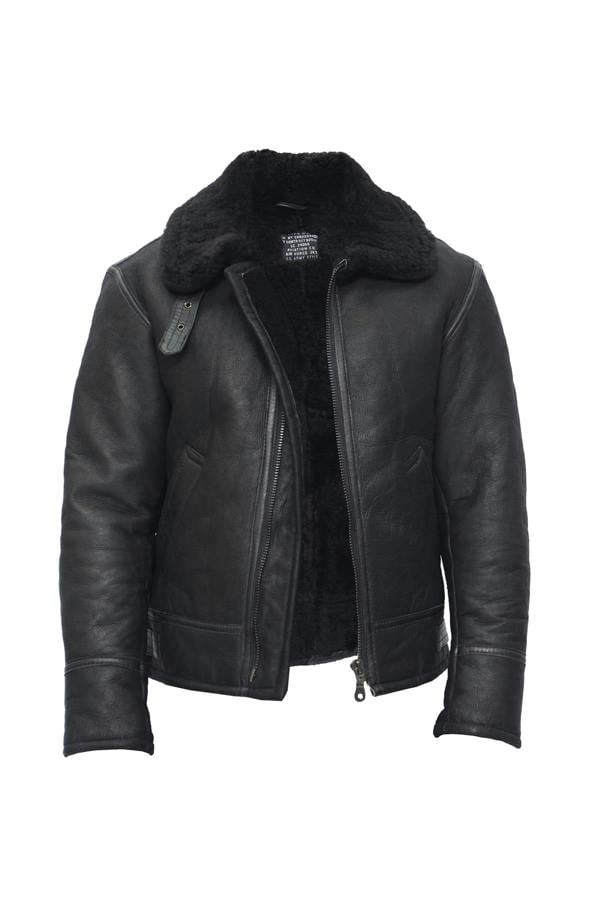 Infinity Leather Mens B3 WW2 Leather Sheepskin Aviator Flying Jacket-Hartland