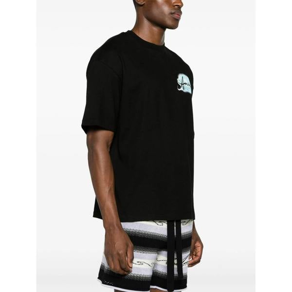 Amiri Paradise Airbrush Oversized T-Shirt   in  Black