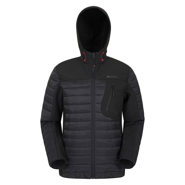 Mountain Warehouse Mens Turbine II Padded Soft Shell Jacket - Black