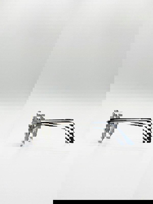 SVNX Aviator Sunglasses With Mirror Lenses