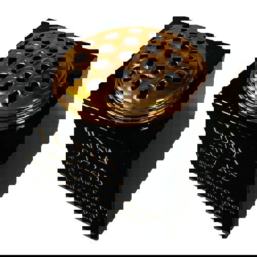 Memorials Direct Granite Memorial Vase for Pet- Cat -Rectangle Shape – 6x6x4" - with Gold Metal Flower Insert