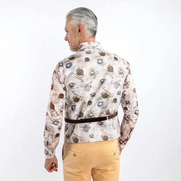 VIBRANT VELVET WAISTCOAT - Premium Men's Patterned Shirt by Claudio Lugli | Bold Design, Tailored Fit, Best Printed Shirts