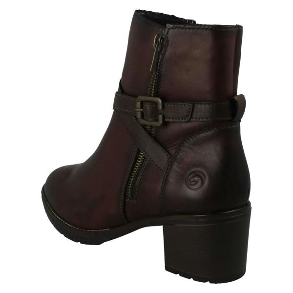 Remonte Ladies Remonte Block Heel Ankle Boots D2A72