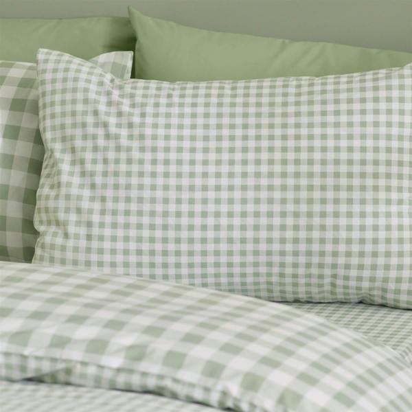 Bamford Gingham Check Green Duvet Cover Set