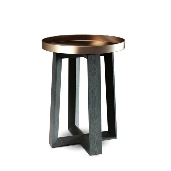 Round Tray Top Side Table by Gillmore