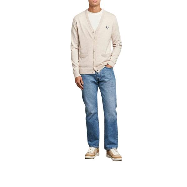Fred Perry Porridge Marl Classic Cardigan XS