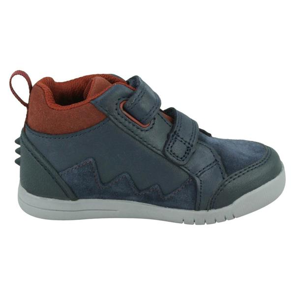 Clarks Boys Clarks Hook & Loop Casual Ankle Boots Rex Park