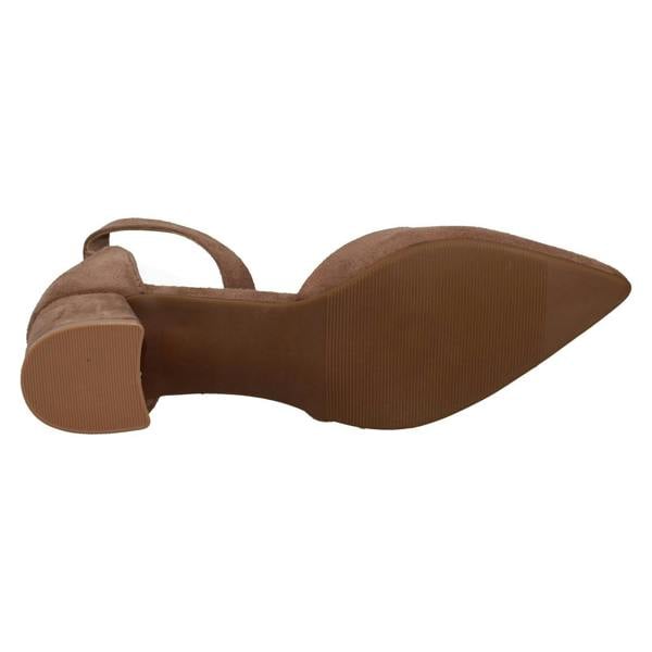 Anne Michelle Ladies Anne Michelle Block Heel Closed Pointed Toe Court Shoes F90125