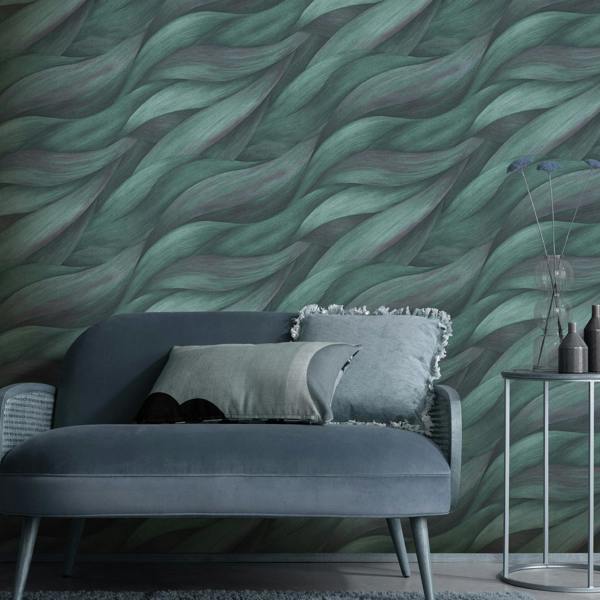 Erismann Leaf Waves Luxury Wallpaper