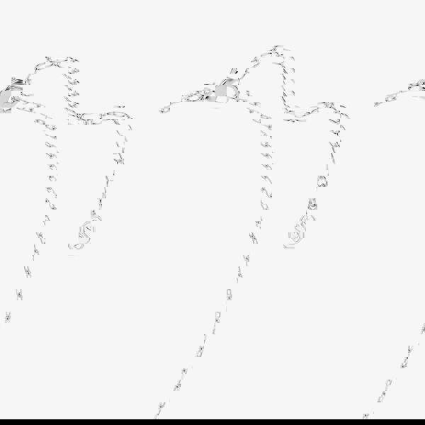 Swarovski Hyperbola Rhodium Plated Three Hoop Necklace 5737064