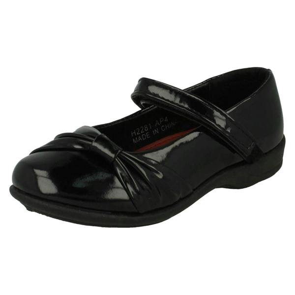 Spot On Girls Spot On Side Bow Detail School Shoes