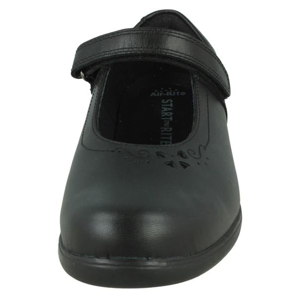 Start-rite Girls Start-Rite Heart-Bow School Shoes Glisten