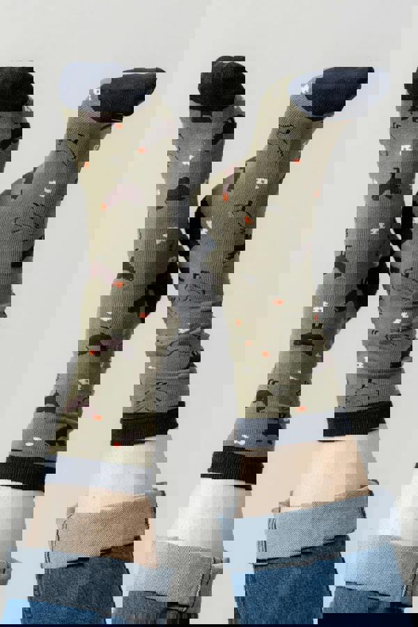 Fair Isle Bamboo Socks Navy | Lily and Me Clothing