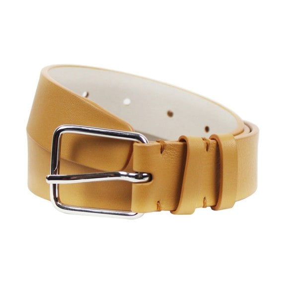 Jil Sander mustard yellow leather belt