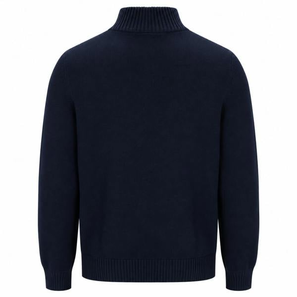 Sergio Tacchini New Dallas 1/4 Zip Knitted Jumper Maritime Blue/Peyote