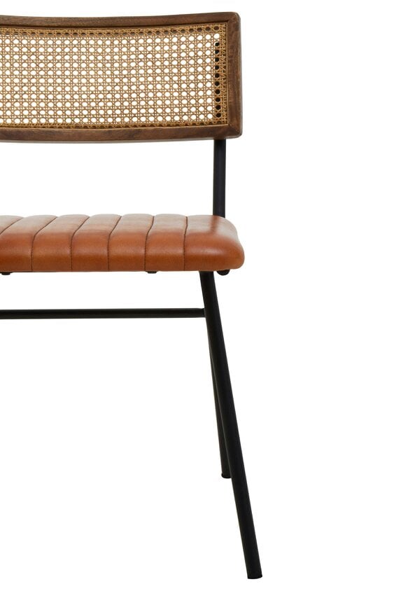Fifty Five South Buffalo Tan Leather Dining Chair