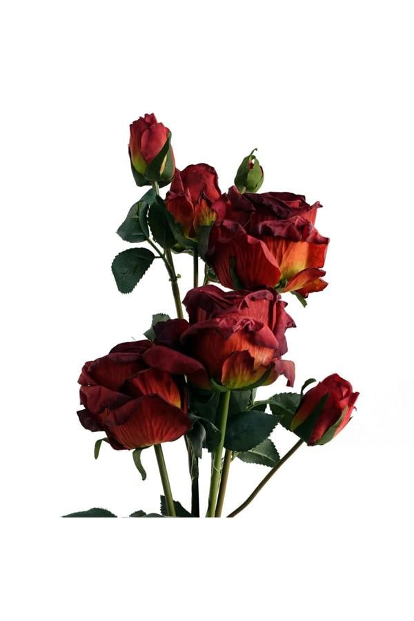 Dyzi Artificial Rose Flower Bundle 60cm Bare Stem Bouquet Décor