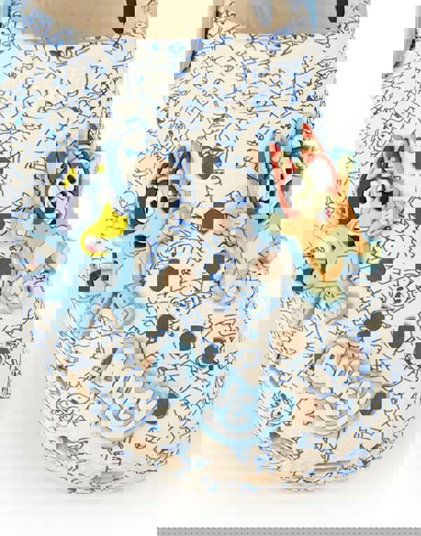 Bluey Boys Grey Multi Badge Clogs