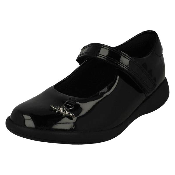 Clarks Girls Clarks Dinosaur Detailed Mary Jane Style School Shoes Etch Fun K