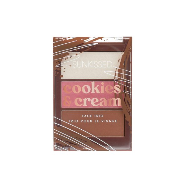 Sunkissed Cookies & Cream Face Trio Palette - Highlighter, Blusher,  Bronzer