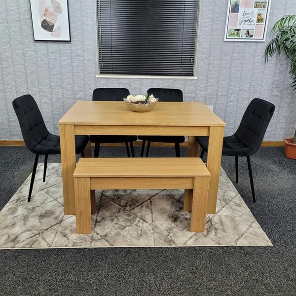 Kosy Koala Dining Table Set with 4 Chairs Dining Room and Kitchen table set of 4, and Benches