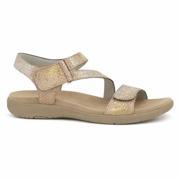 Mod Comfys GISELLE Ankle Strap Sandals   in  Light Brown