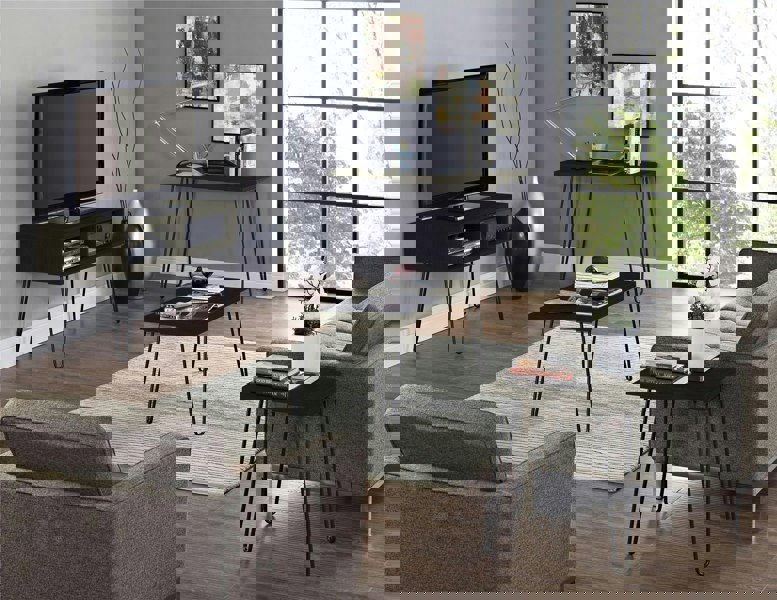 Dorel Home Owen Retro End Table in Espresso Colour