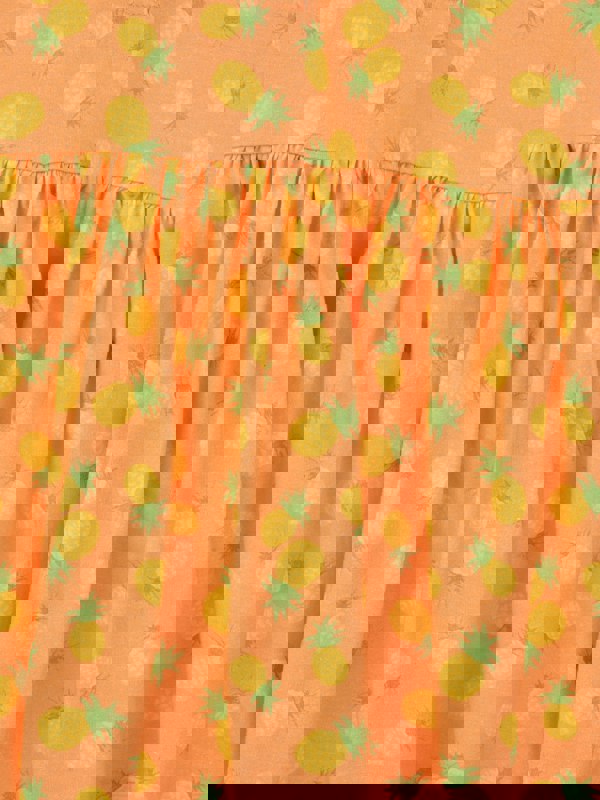 Rachel Riley Girls Pineapple Dress in Orange