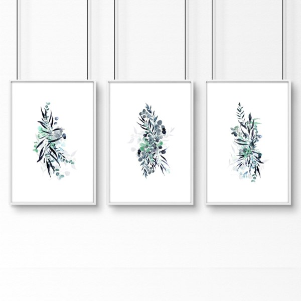 Prints for kitchens | set of 3 Boho Chic art prints