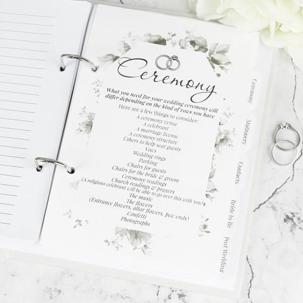 Personalised Photo Wedding Planner - product in use